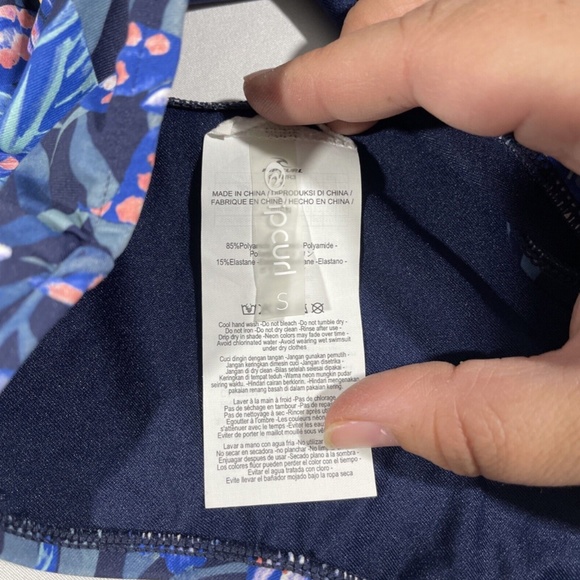 NEW Rip Curl [ Small ] Tropic Tribe One‎ Piece Swimsuit in Navy Floral - Picture 7 of 12